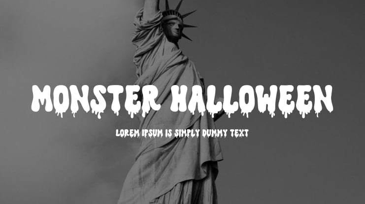 Monster Halloween Font