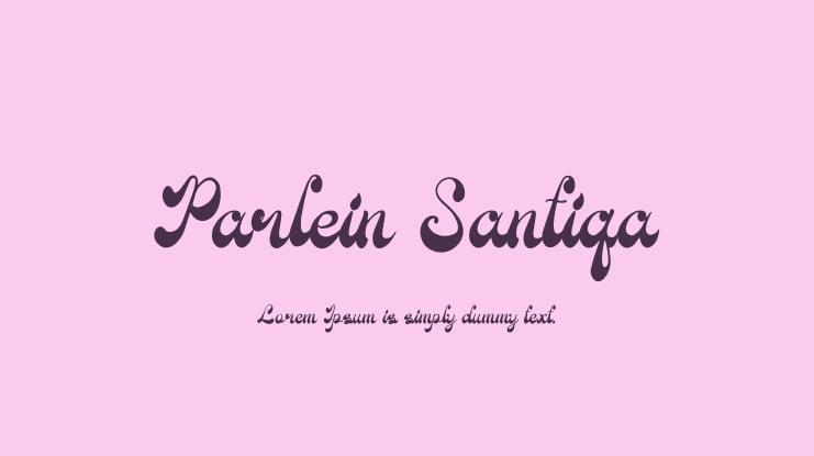 Parlein Santiqa Font