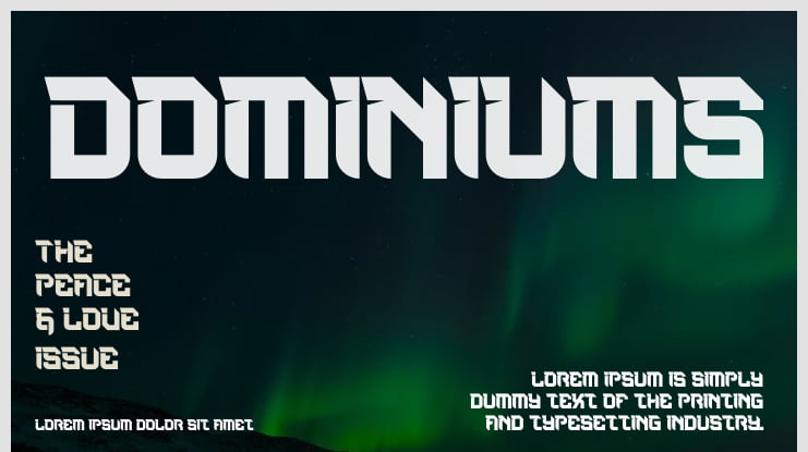 Dominiums Font Family