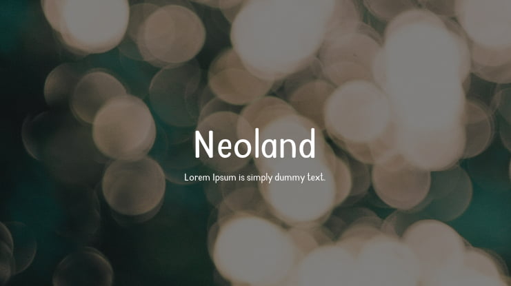 Neoland Font