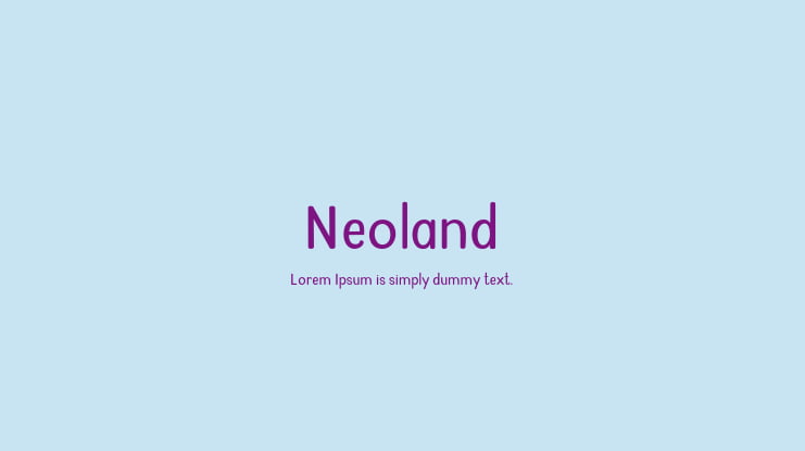 Neoland Font