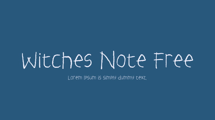 Witches Note Free Font