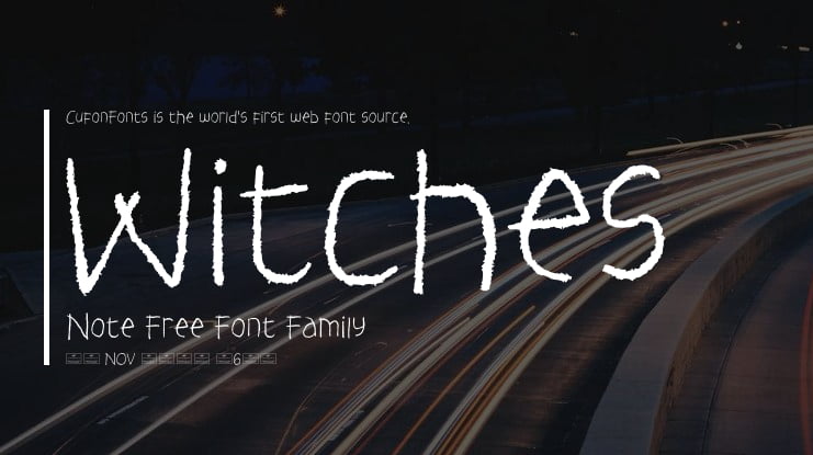 Witches Note Free Font