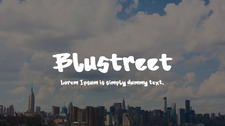 Blustreet Font