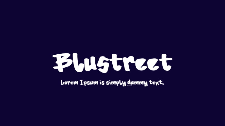 Blustreet Font