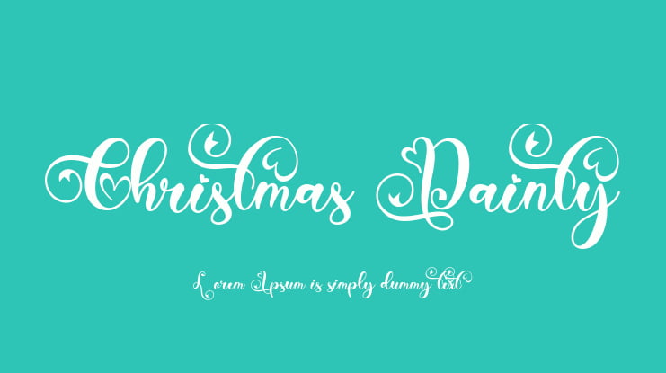 Christmas Dainty Font