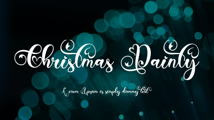 Christmas Dainty Font