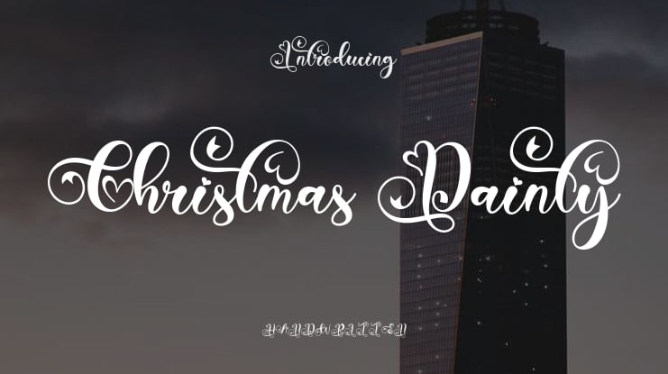 Christmas Dainty Font