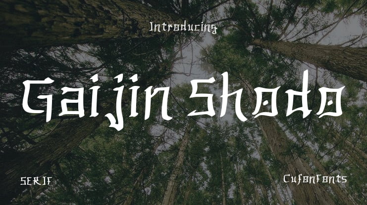 Gaijin Shodo Font