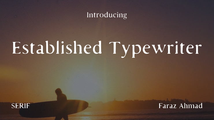 Established Typewriter Font