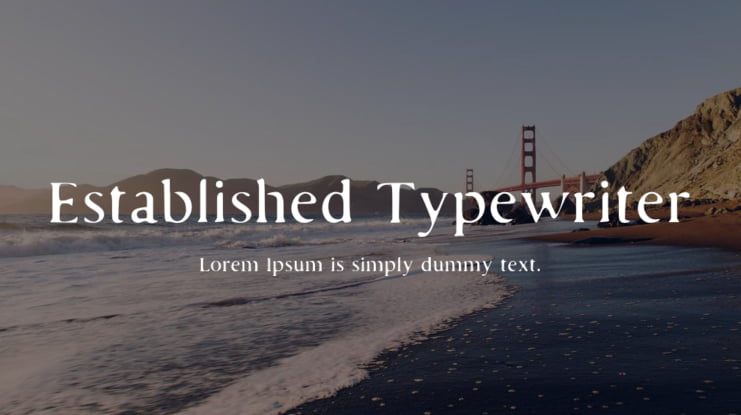 Established Typewriter Font