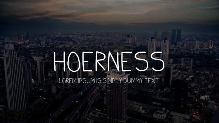 Hoerness Font