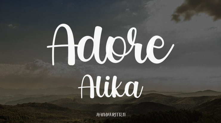 Adore Alika Font