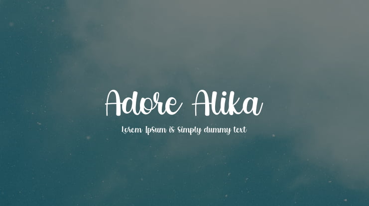 Adore Alika Font