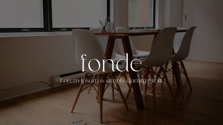 fonde Font