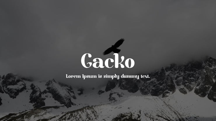 Gacko Font