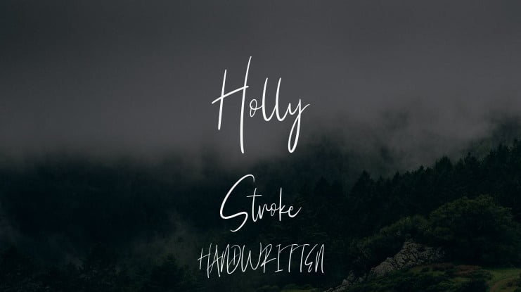 Holly Stroke Font