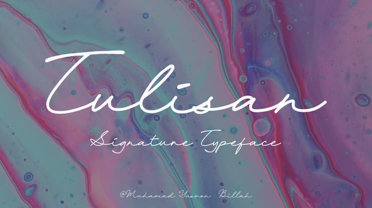 Tulisan Signature Font