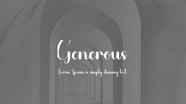 Generous Font