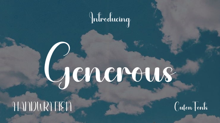 Generous Font