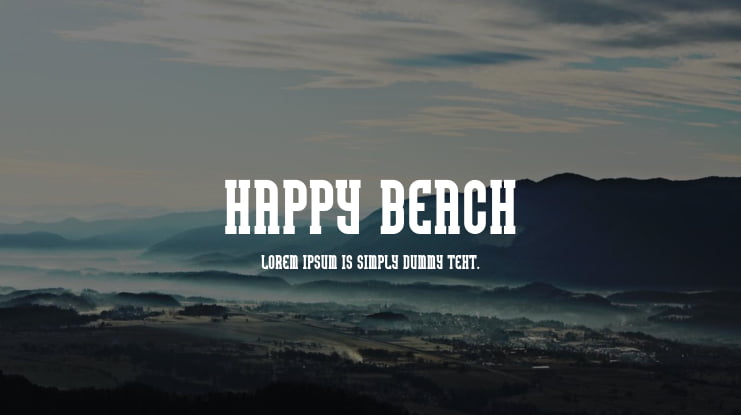 Happy Beach Font