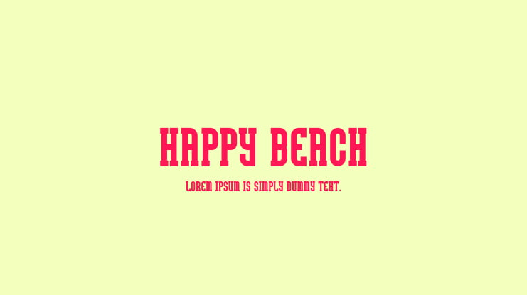 Happy Beach Font