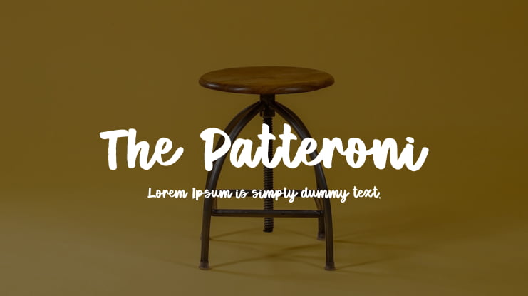 The Patteroni Font