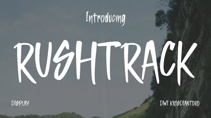 RUSHTRACK Font