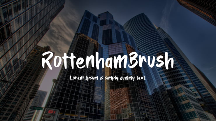 RottenhamBrush Font