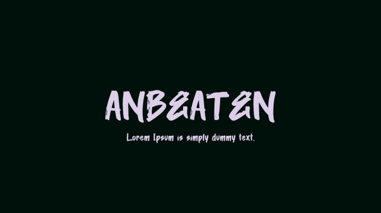 ANBEATEN Font