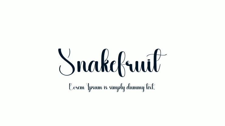 Snakefruit Font