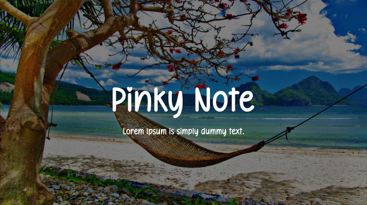 Pinky Note Font