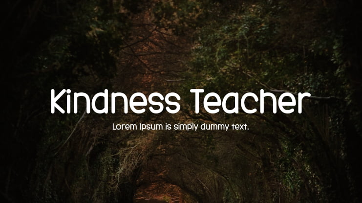 Kindness Teacher Font