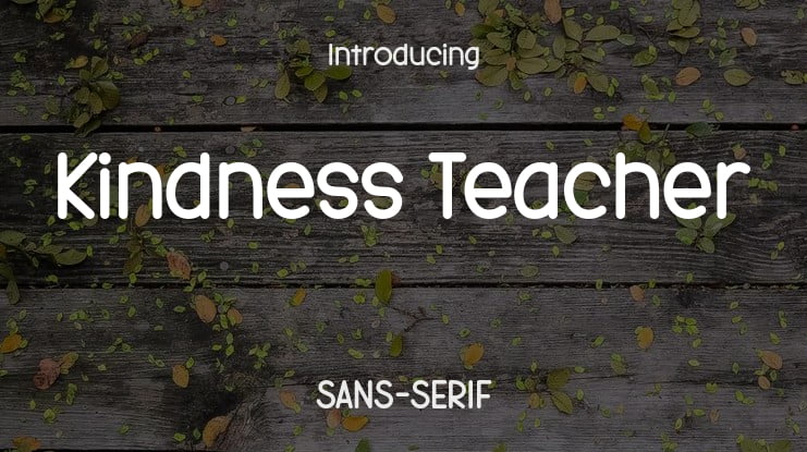 Kindness Teacher Font