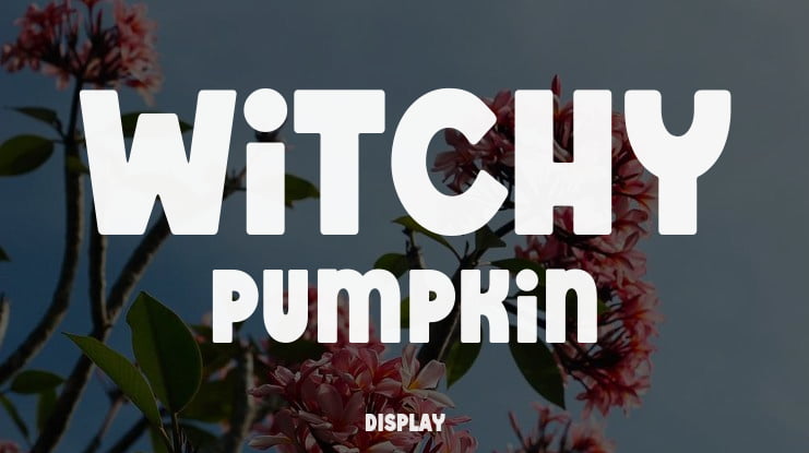 Witchy Pumpkin Font