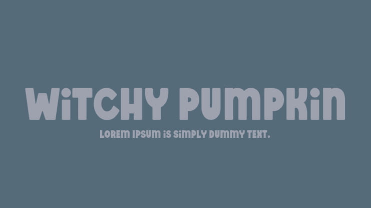 Witchy Pumpkin Font