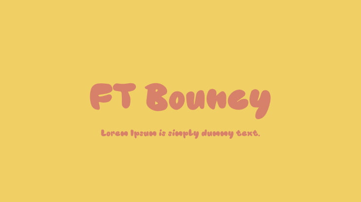 FT Bouncy Font