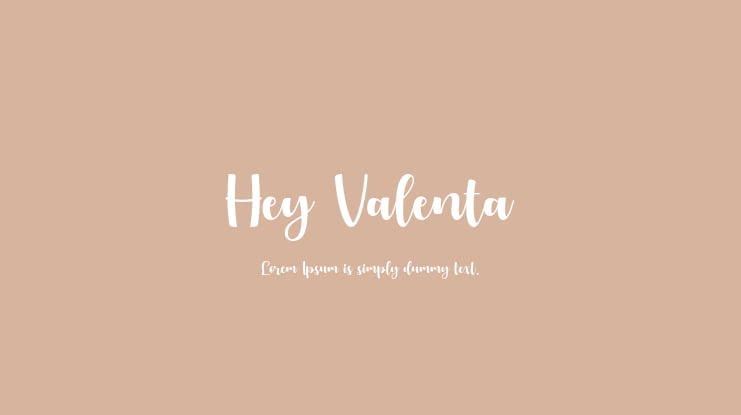 Hey Valenta Font