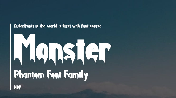 Monster Phantom Font