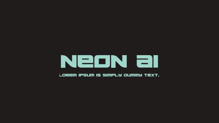 Neon AI Font Family