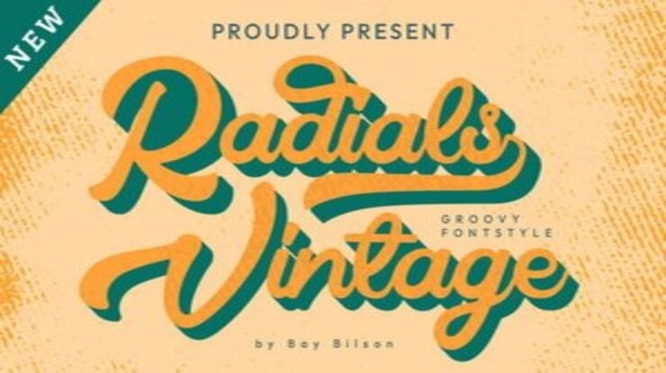 Radial Vintage Font Family