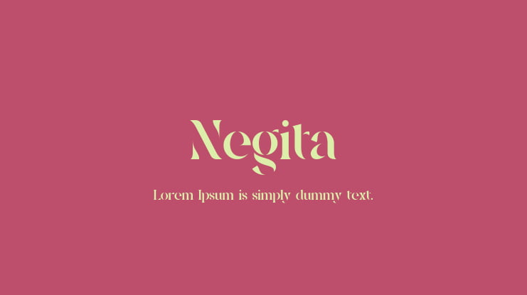 Negita Font