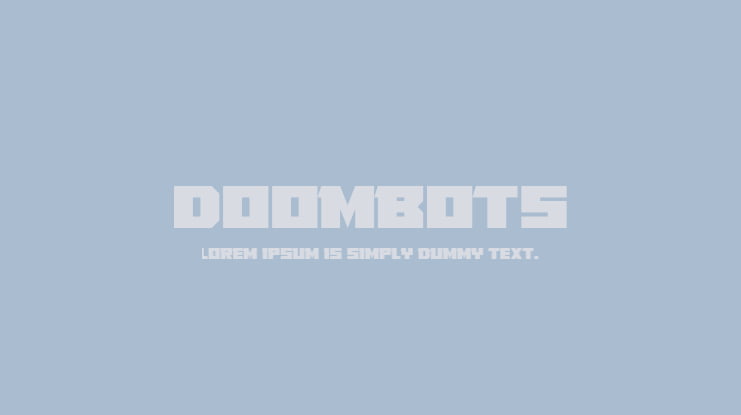 Doombots Font Family