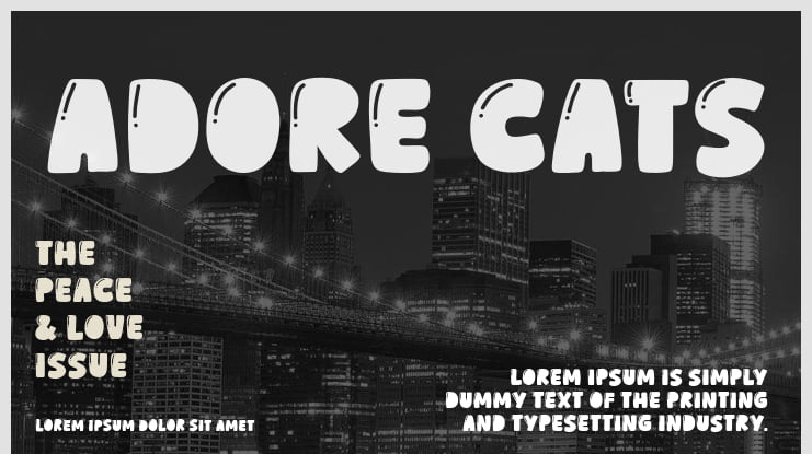 Adore Cats Font