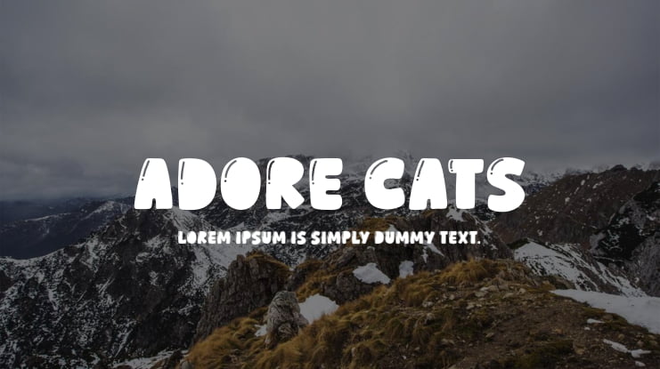 Adore Cats Font