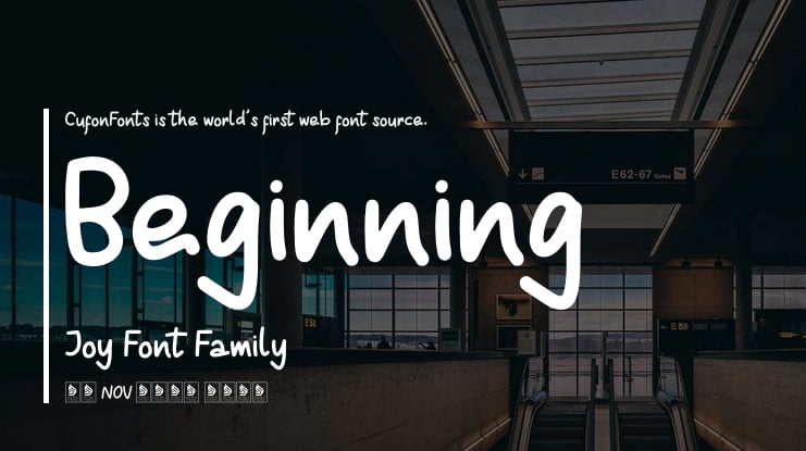 Beginning Joy Font