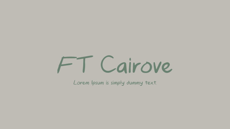 FT Cairove Font