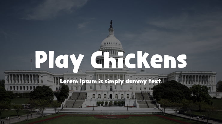 Play Chickens Font