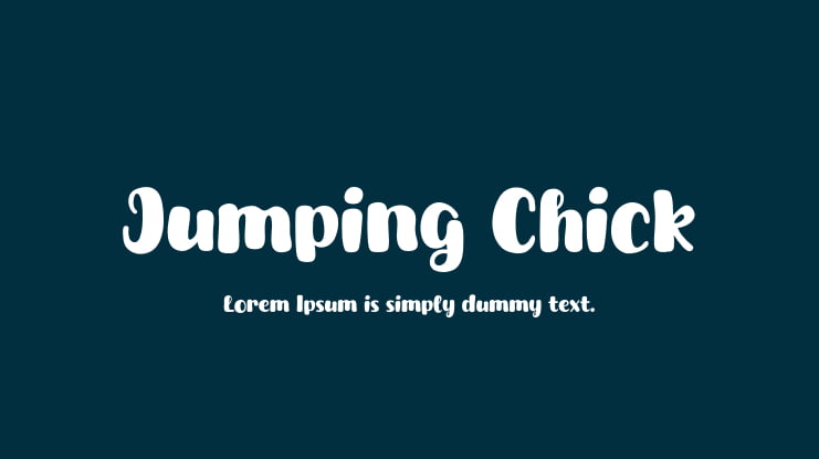 Jumping Chick Font