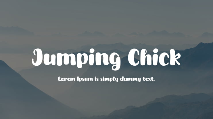 Jumping Chick Font